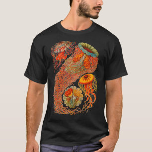 Haeckel Discomedusae Enhanced Antiek Illustratie T-shirt