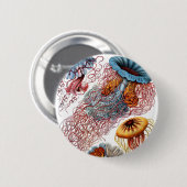 Haeckel Discomedusae Ronde Button 5,7 Cm (Voorkant /achterkant)