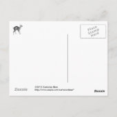 Haeckel Four Horned Deer Briefkaart (Achterkant)