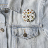 Haeckel Golden Spiders bord 66 Ronde Button 5,7 Cm (In situ)