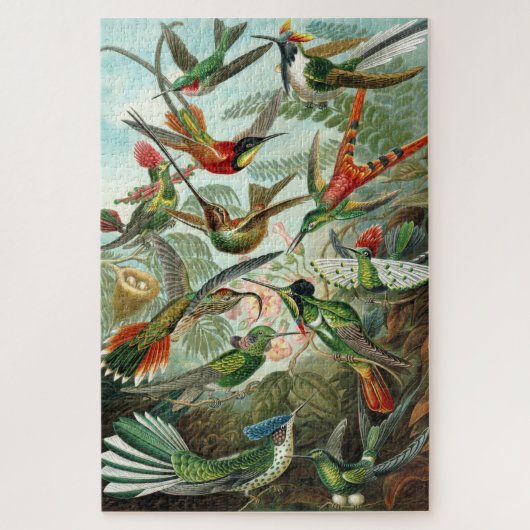 Haeckel Hummingbirds Puzzle Legpuzzel (Verticaal)