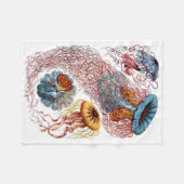 Haeckel Jellyfish Fleece Blanket (Voorkant (Horizontaal))