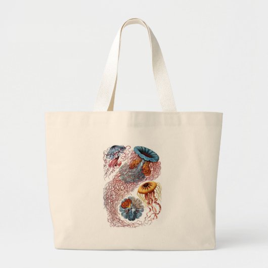 Haeckel Jellyfish Grote Tote Bag (Voorkant)