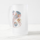 Haeckel Jellyfish Matglas Bierpul (Voorkant links)