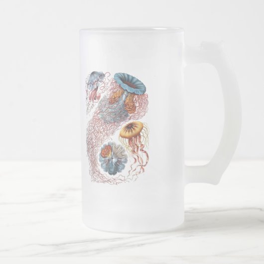 Haeckel Jellyfish Matglas Bierpul (Rechts)