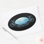  Haeckel Jellyfish Ovale Sticker (Envelop)