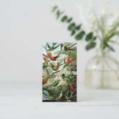 Haeckel kolibries visitekaartje (Staand voorkant)