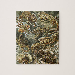 Haeckel Lizard Bearded Dragon Iguana Painting Legpuzzel
