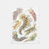Haeckel Nudibranchia Fleece Blanket (Voorkant)