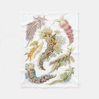 Haeckel Nudibranchia Fleece Blanket Deken