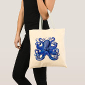 Haeckel Octopus Blue Tote Bag (Voorkant (product))