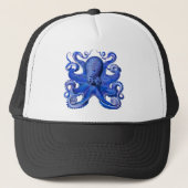 Haeckel Octopus Blue Trucker Pet (Voorkant)