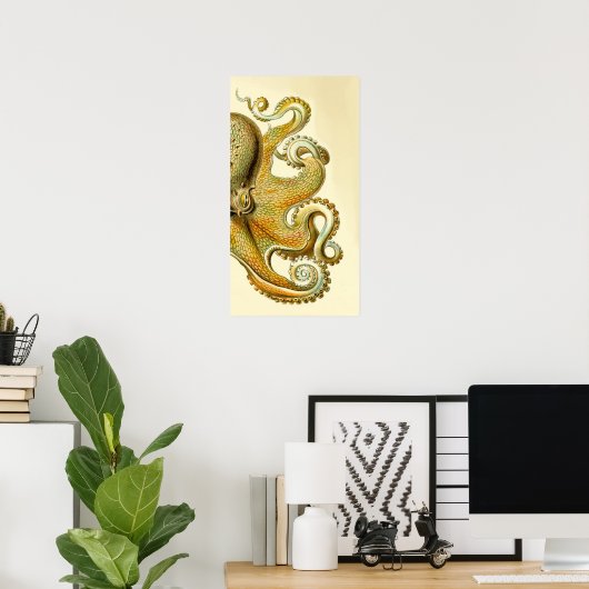 Haeckel Octopus Diptych I Poster (Thuiskantoor)