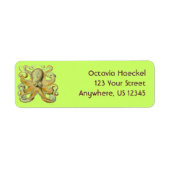 Haeckel Octopus Etiket (Voorkant)