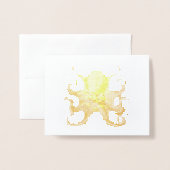  Haeckel Octopus Folie Kaarten (Voorkant met envelop)