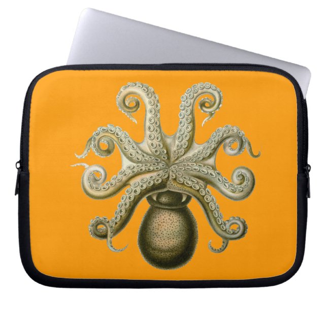  Haeckel Octopus Laptop Sleeve (Voorkant)