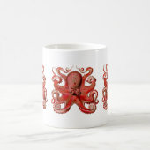 Haeckel Octopus Red Koffiemok (Center)