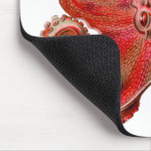 Haeckel Octopus Red Muismat (Hoek)