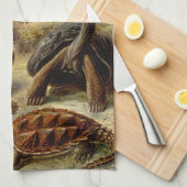 Haeckel Turtles Theedoek (Quarter Fold)