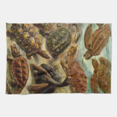 Haeckel Turtles Theedoek (Horizontaal)