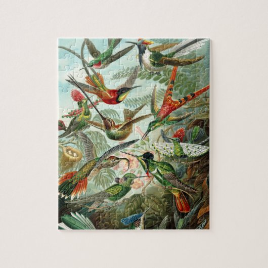 Haeckel's Hummingvogels Jigzaag Puzzle Legpuzzel (Verticaal)
