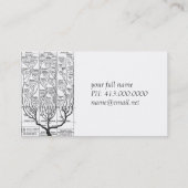 Haeckels structuur van levensprofielkaart visitekaartje (Achterkant)