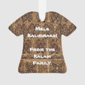 Haena Beach Hawaiian Primitive Tapa Aloha Shirt Ornament (achterkant)