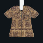 Haena Beach Hawaiian Primitive Tapa Aloha Shirt Ornament<br><div class="desc">Bruine kleurweg. De oude Hawaiiaanse tapas zijn de inspiratie voor dit primitieve ontwerp dat wordt gebruikt in de Polynesiaanse en Hawaiiaanse culturen. Deze soorten design werden vaak gedrukt op aloha-shirten en pareaus voor traditionele wandochters.  Dit ontwerp komt in verschillende kleuren.</div>