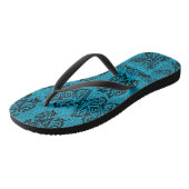 Haena Beach Hawaiian Primitive Tapa Teenslippers (Schuin)