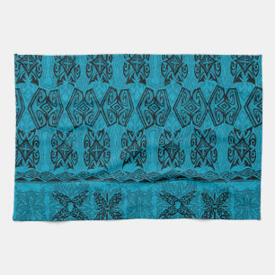 Haena Beach Hawaiian Primitive Tapa Theedoek