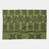 Haena Beach Hawaiian Primitive Tapa Theedoek (Horizontaal)