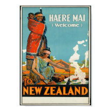 Haere Mai, Welkom in het Nieuw-Zeelandse Poster