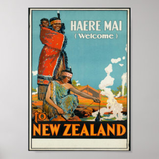 Haere Mai, Welkom in het Nieuw-Zeelandse Poster