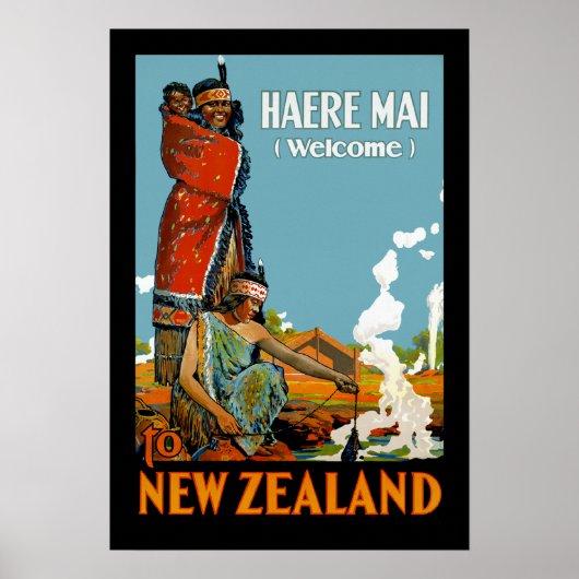 Haere Mai (Welkom) in Nieuw-Zeeland Poster (Voorkant)