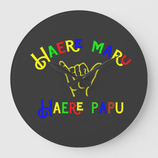 "Haere Maru, Haere Papu" Grote Klok (Voorkant)