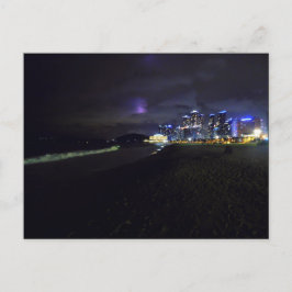 Haeundae Beach bij nacht Briefkaart