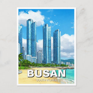 Haeundae Busan Zuid-Korea Reizen Briefkaart