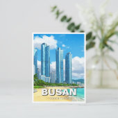 Haeundae Busan Zuid-Korea Reizen Briefkaart (Staand voorkant)