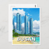 Haeundae Busan Zuid-Korea Reizen Briefkaart (Voorkant / Achterkant)