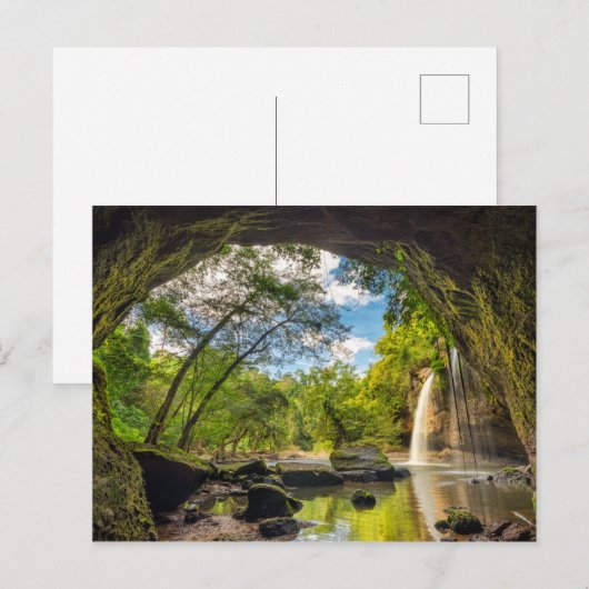 Haew Suwat Waterfall Briefkaart (Voorkant / Achterkant)