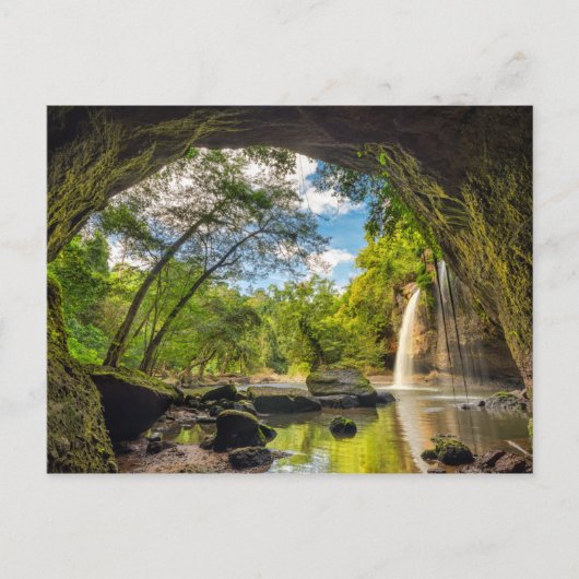 Haew Suwat Waterfall Briefkaart (Voorkant)