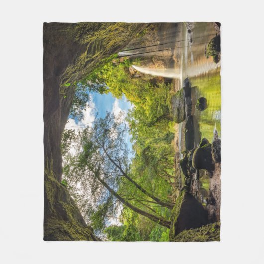 Haew Suwat Waterfall Fleece Deken (Voorkant)
