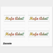 Hafa Adai-sticker Rechthoekige Sticker (Vel)