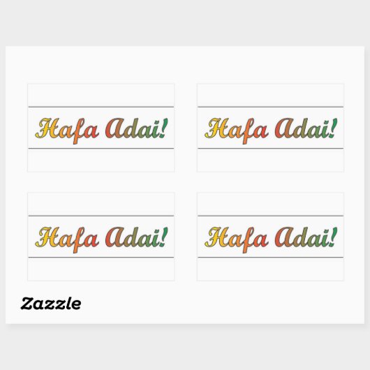 Hafa Adai-sticker Rechthoekige Sticker (Vel)