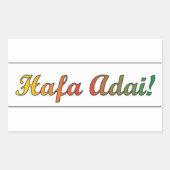 Hafa Adai-sticker Rechthoekige Sticker (Voorkant)