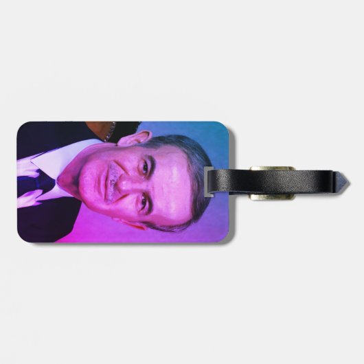 Hafez al-Assad, President van de Arabische Republi Bagagelabel (Achterkant horizontaal)