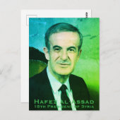 Hafez al-Assad, President van de Arabische Republi Briefkaart (Voorkant / Achterkant)