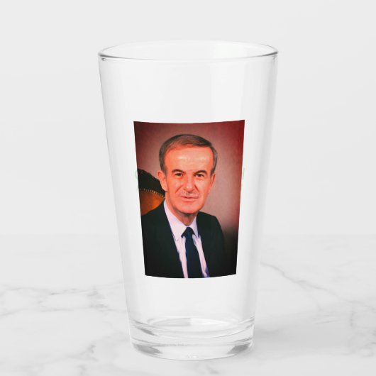 Hafez al-Assad, President van de Arabische Republi Glas (Achterkant)