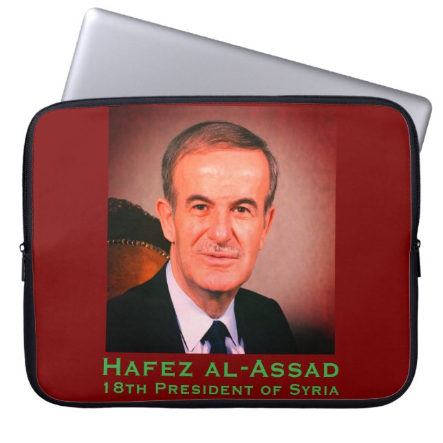 Hafez al-Assad, President van de Arabische Republi Laptop Sleeve (Voorkant)
