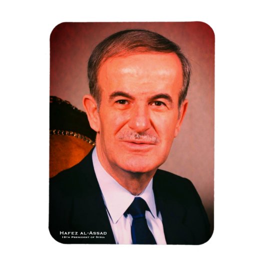 Hafez al-Assad, President van de Arabische Republi Magneet (Verticaal)